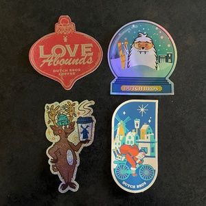 Dutch Bros Christmas Stickers